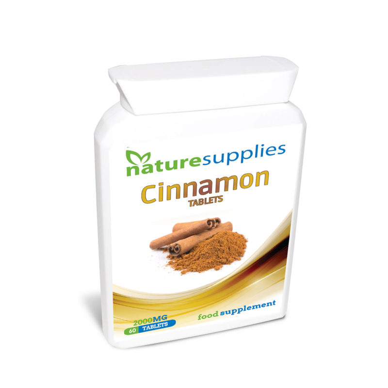 Cinnamon Tablets x 60 (2000mg) From Premium Bark Naturesupplies