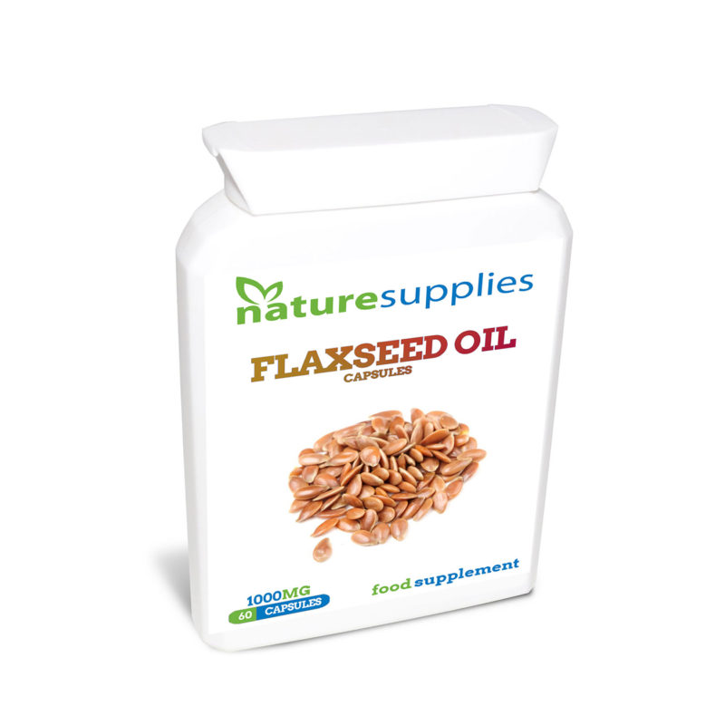 Flaxseed Oil Capsules x 60 (1000mg) Naturesupplies