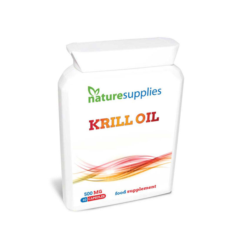 Krill Oil Capsules x 60 (500mg) Fish Oils Naturesupplies