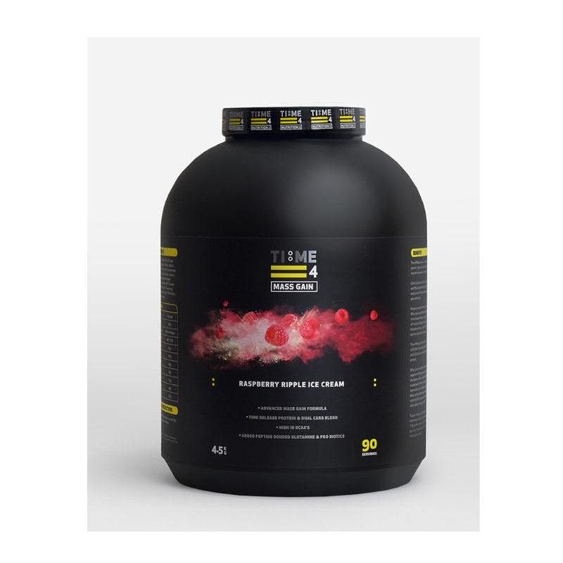 Time 4 Mass Gainer Raspberry Ripple Ice Cream Naturesupplies