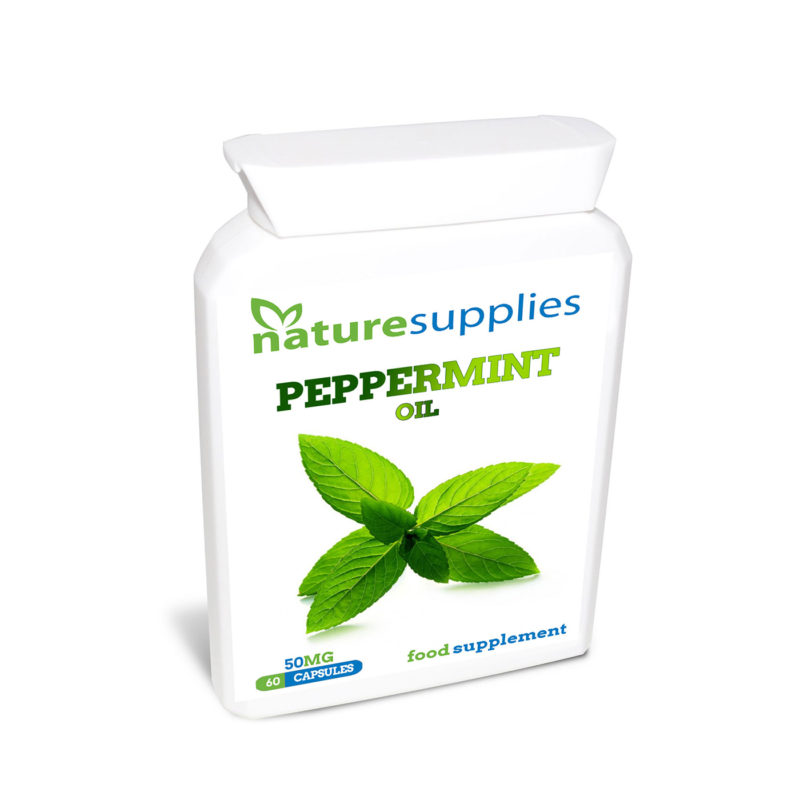Peppermint Oil Capsules x 60 (50mg) Naturesupplies